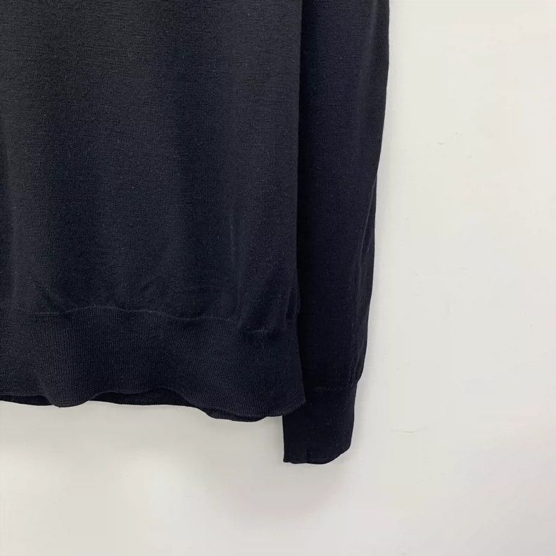 Hermes Black Wool Round Neck Long Sleeve Sweater Size US L / EU 52-54 / 3 - 4 Thumbnail