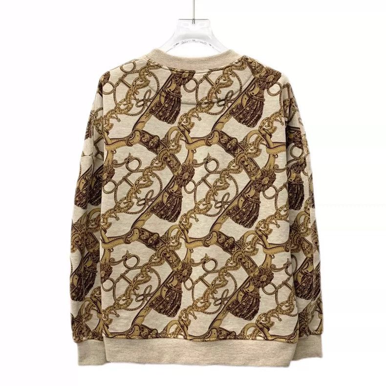 Hermes Yellow Chain Pattern Knitted Long Sleeve Sweater Size US XXS / EU 40 - 2 Thumbnail