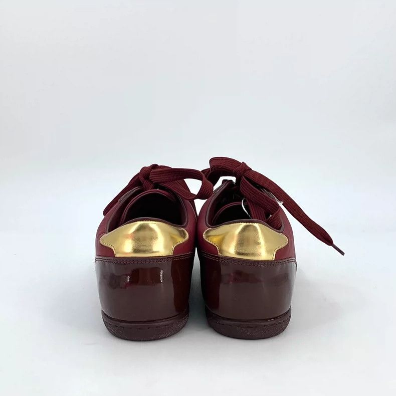 Louis Vuitton Louis Vuitton Red Leather Casual Sneakers Size US 5 / EU 37 - 4 Thumbnail