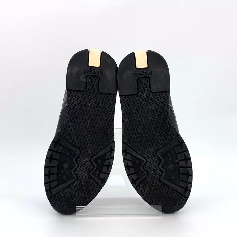 Hermes Black Thick-soled Casual Sports Sneakers Size US 8 / EU 41 - 5 Thumbnail