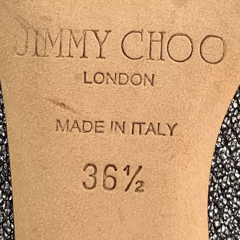 Jimmy Choo Jimmy Choo Silver Gray Glitter Heels Size 36.5 Size US 6.5 / EU 39-40 - 6 Thumbnail