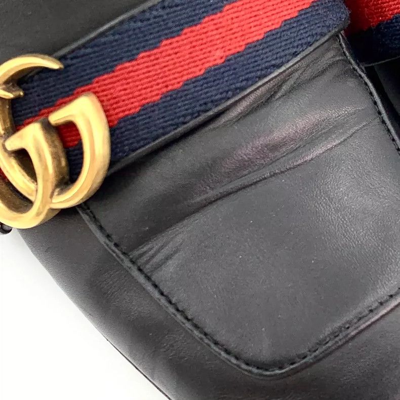 Gucci Gucci Black Double G Pearl Chunky Loafers Size US 7.5 / EU 40-41 - 9 Thumbnail