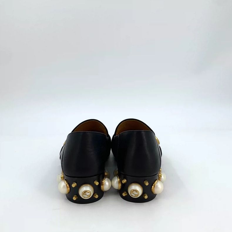 Gucci Gucci Black Double G Pearl Chunky Loafers Size US 7.5 / EU 40-41 - 4 Thumbnail