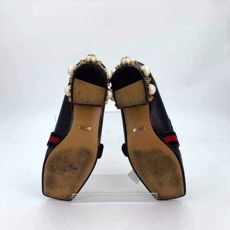Gucci Gucci Black Double G Pearl Chunky Loafers Size US 7.5 / EU 40-41 - 5 Thumbnail