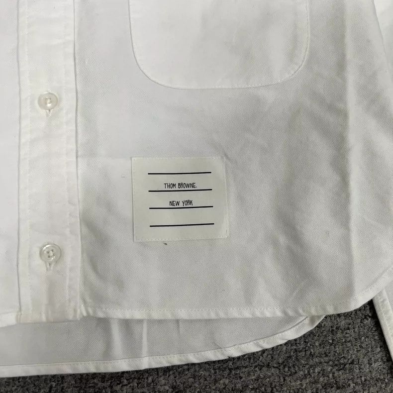 Thom Browne Thom Browne Cropped Long Sleeve Shirt Size US M / EU 48-50 / 2 - 4 Thumbnail