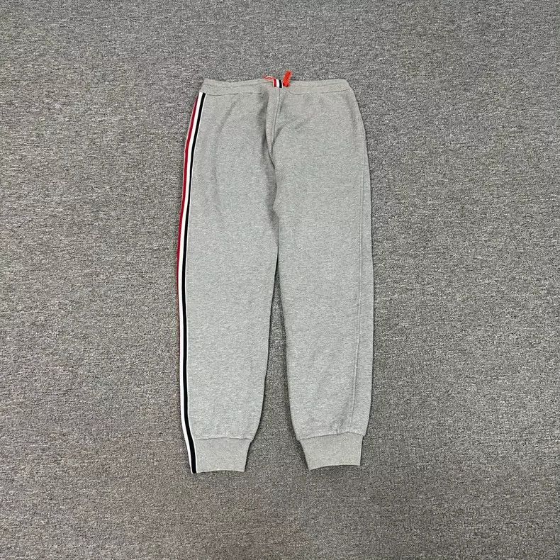 Thom Browne Thom Browne Gray Side Stripe Sweatpants Size US 42 / EU 58 - 2 Thumbnail