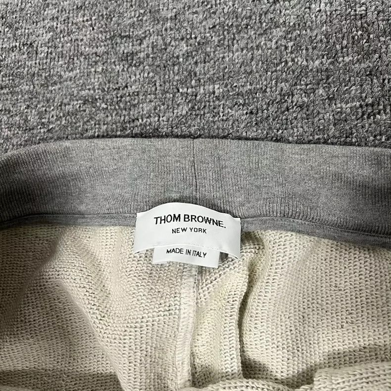 Thom Browne Thom Browne Gray Side Stripe Sweatpants Size US 42 / EU 58 - 6 Thumbnail