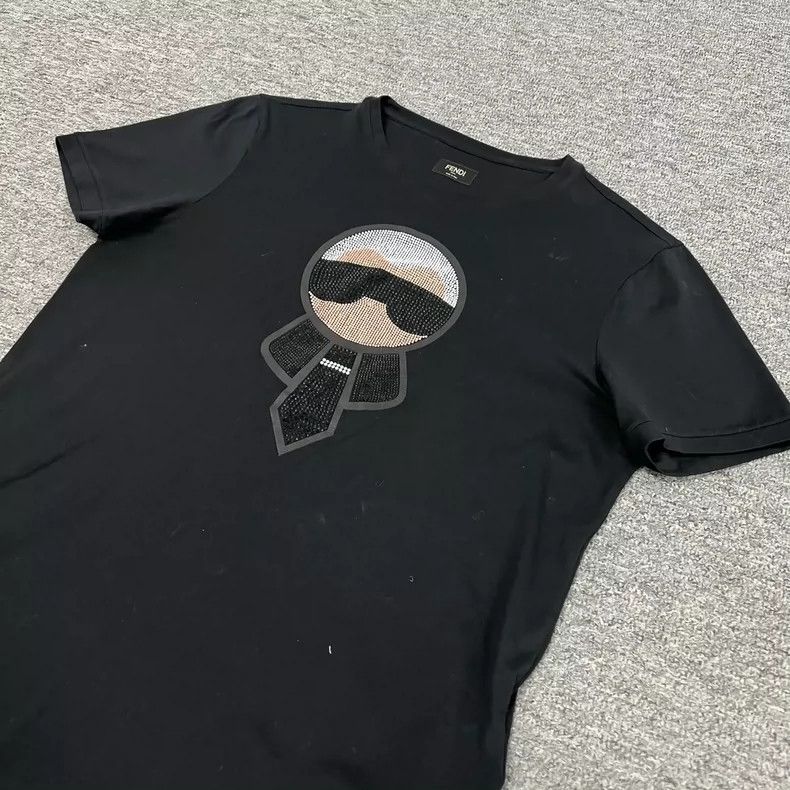 Fendi Fendi Logo Short Sleeve T-Shirt Size US M / EU 48-50 / 2 - 3 Thumbnail