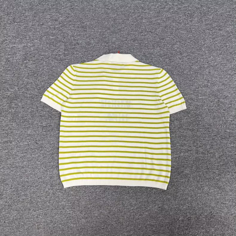 Dior Dior Striped Knit Polo Shirt with Tags Size US S / EU 44-46 / 1 - 2 Thumbnail
