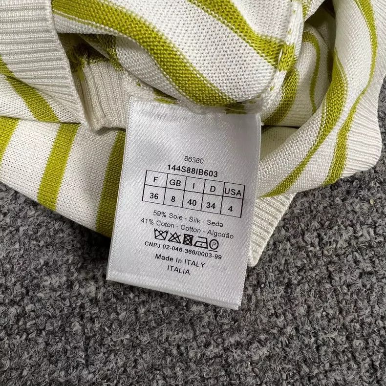 Dior Dior Striped Knit Polo Shirt with Tags Size US S / EU 44-46 / 1 - 7 Thumbnail