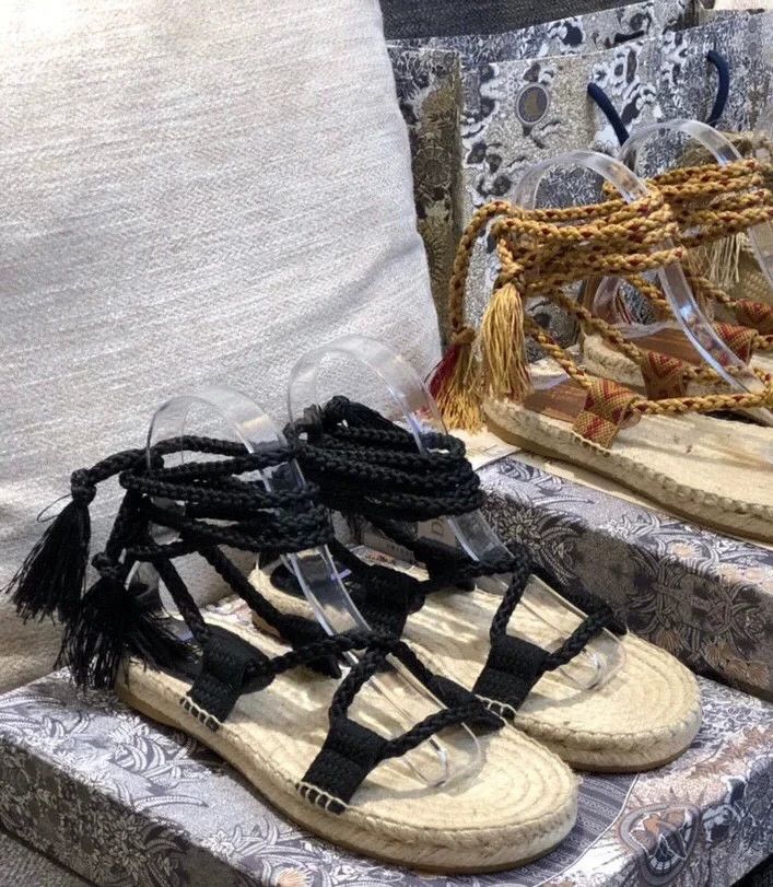 Dior Dior Braided Espadrille Fisherman Sandals Size US 5.5 / EU 38 - 2 Thumbnail