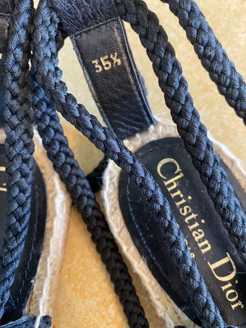 Dior Dior Braided Espadrille Fisherman Sandals Size US 5.5 / EU 38 - 5 Thumbnail