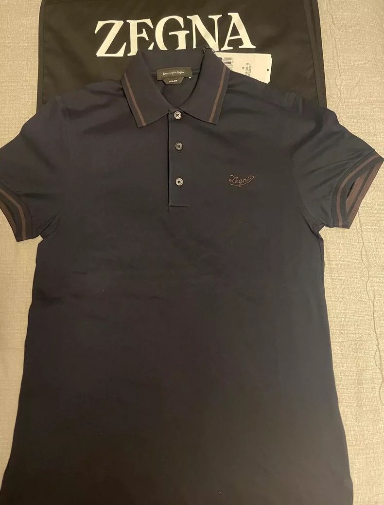 Ermenegildo Zegna Ermenegildo Zegna Slim Fit Short Sleeve Polo Size US XS / EU 42 / 0 - 3 Thumbnail
