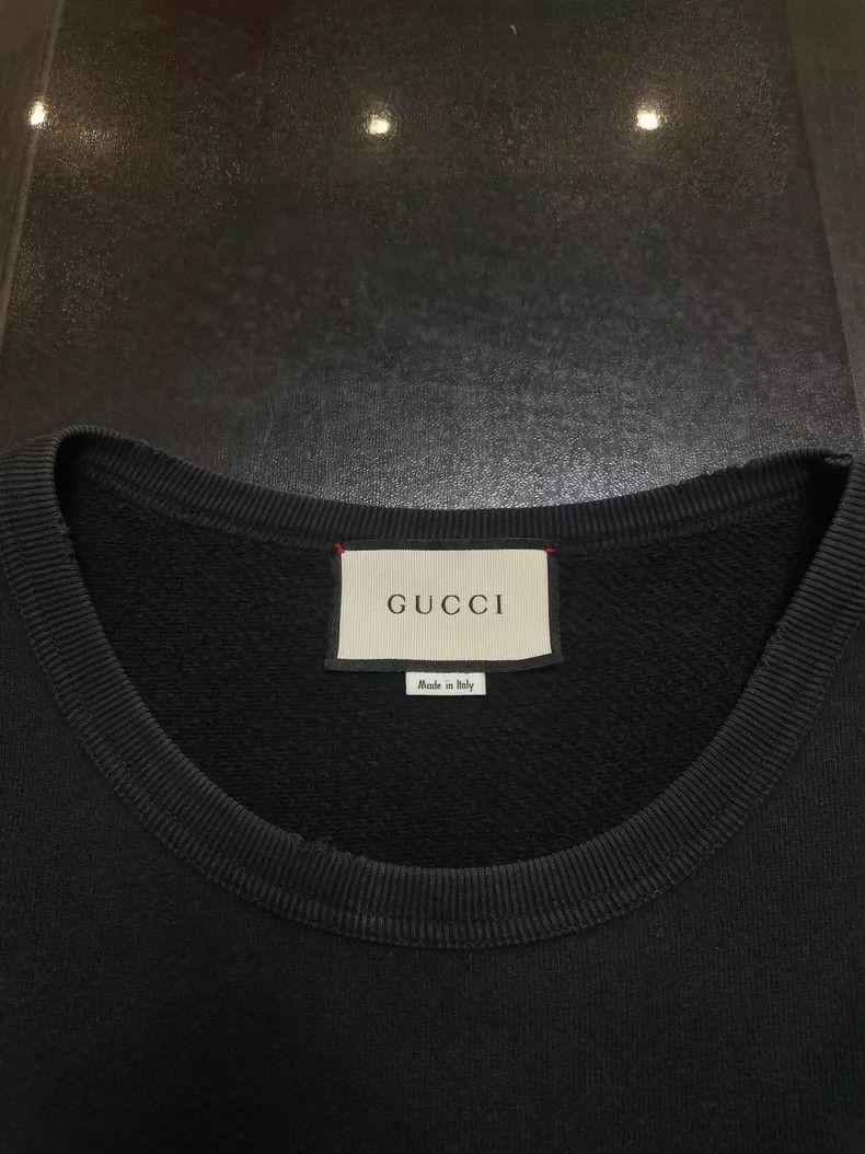 Gucci Gucci Men's Distressed Graphic Sweatshirt Size US L / EU 52-54 / 3 - 2 Thumbnail