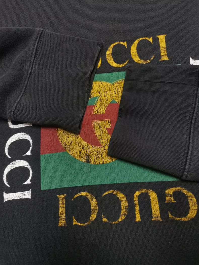 Gucci Gucci Men's Distressed Graphic Sweatshirt Size US L / EU 52-54 / 3 - 3 Thumbnail