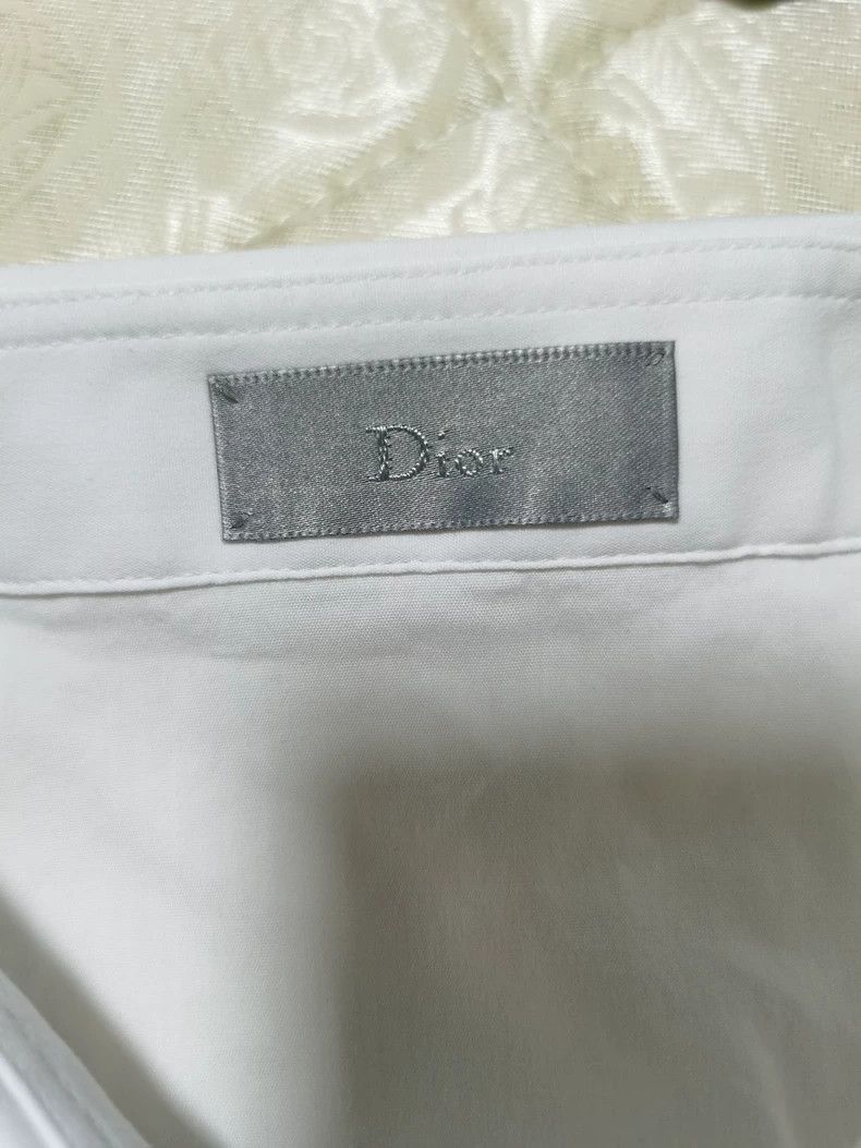 Dior Classic White Shirt with Bee Embroidery Size US M / EU 48-50 / 2 - 4 Thumbnail