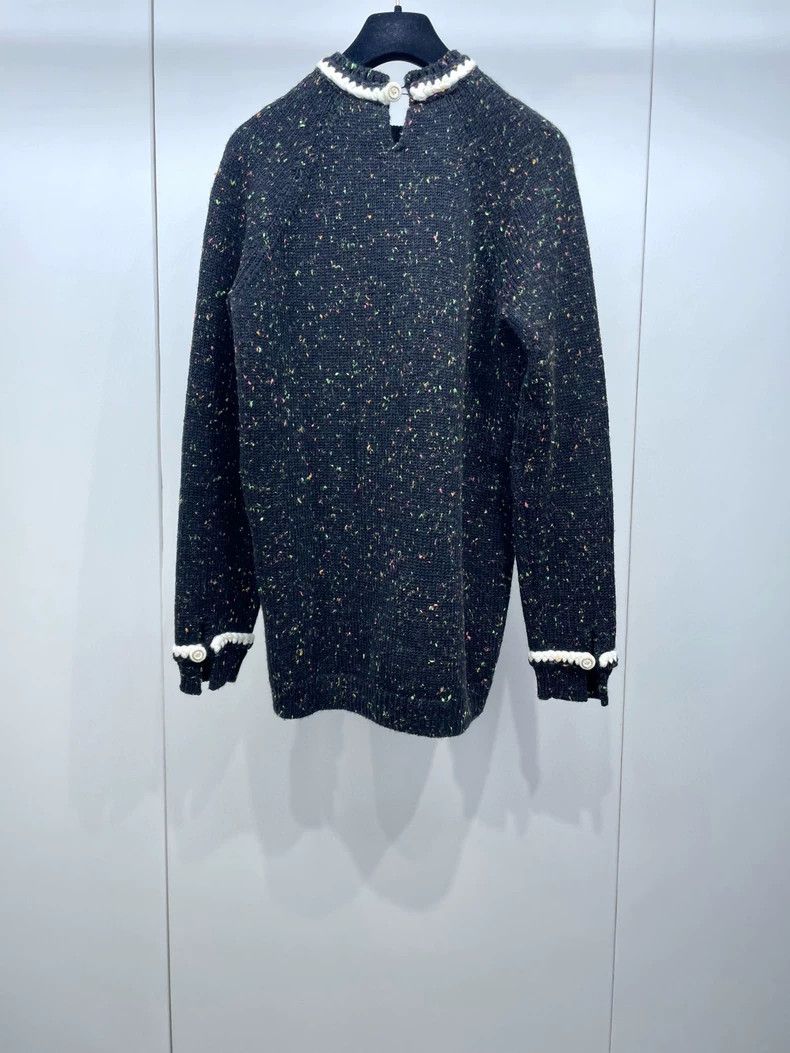 Chanel Chanel Colorful Polka Dot Knit Sweater Size US M / EU 48-50 / 2 - 2 Thumbnail