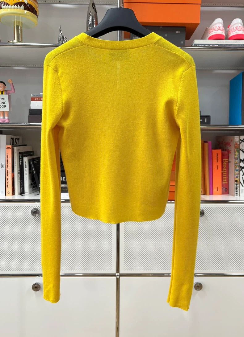 Prada PRADA High Saturation Lemon Yellow Cardigan Size US M / EU 48-50 / 2 - 4 Thumbnail