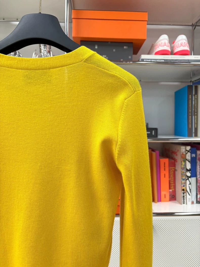 Prada PRADA High Saturation Lemon Yellow Cardigan Size US M / EU 48-50 / 2 - 6 Thumbnail