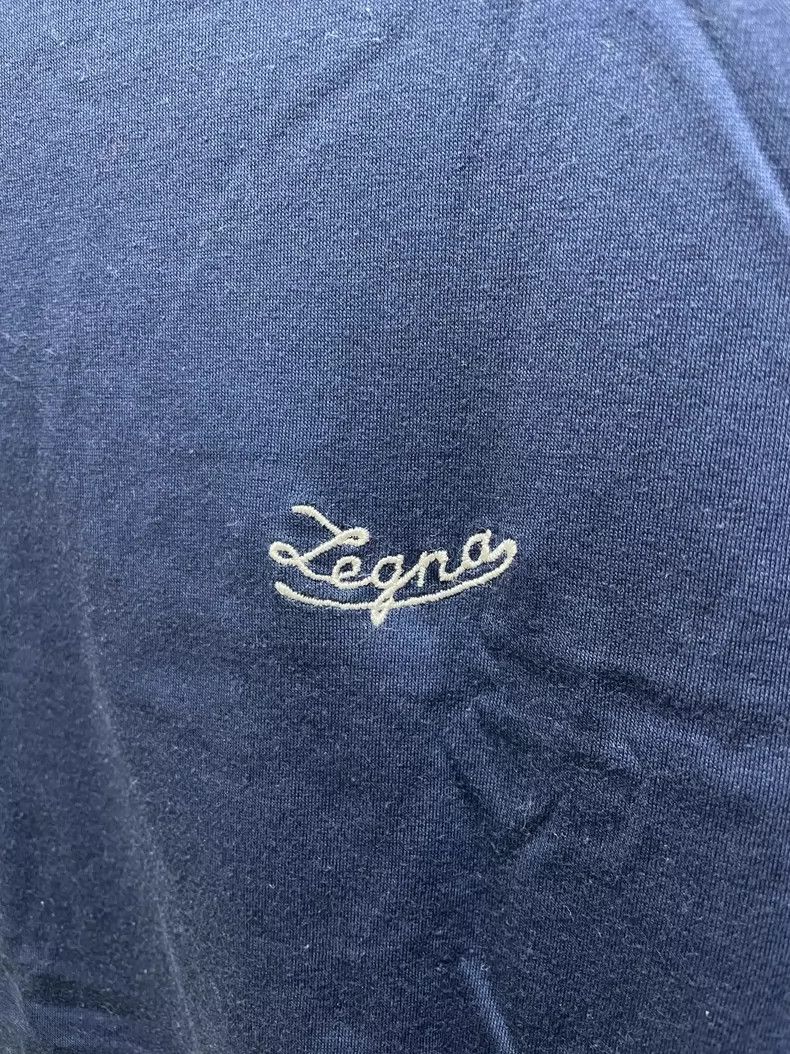 Ermenegildo Zegna Ermenegildo Zegna Short Sleeve T-shirt Blue Size US L / EU 52-54 / 3 - 5 Thumbnail