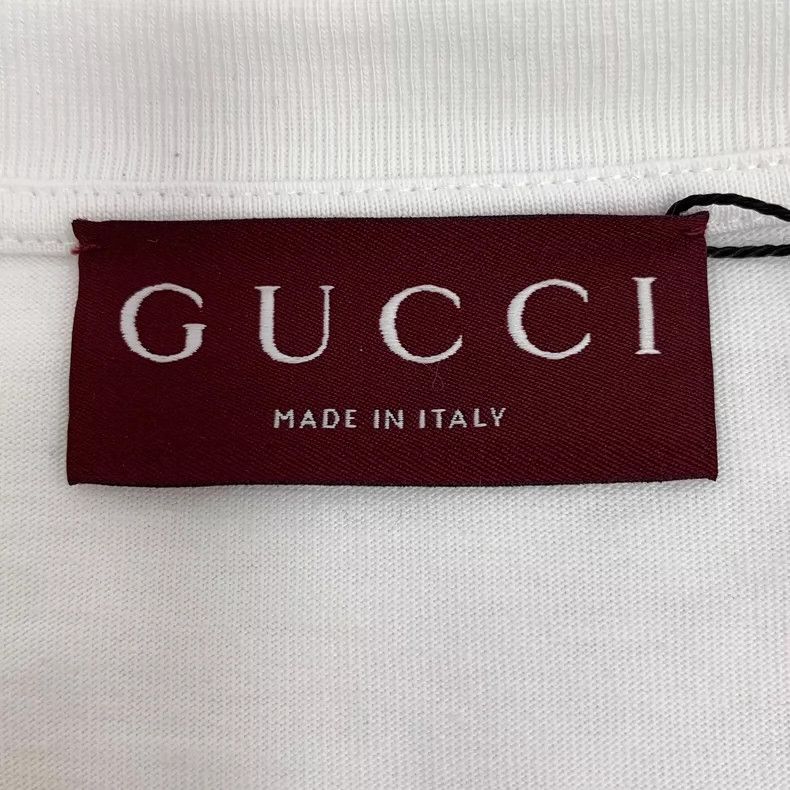 Gucci Gucci White Logo Graphic Cotton T-Shirt Size US XS / EU 42 / 0 - 5 Thumbnail