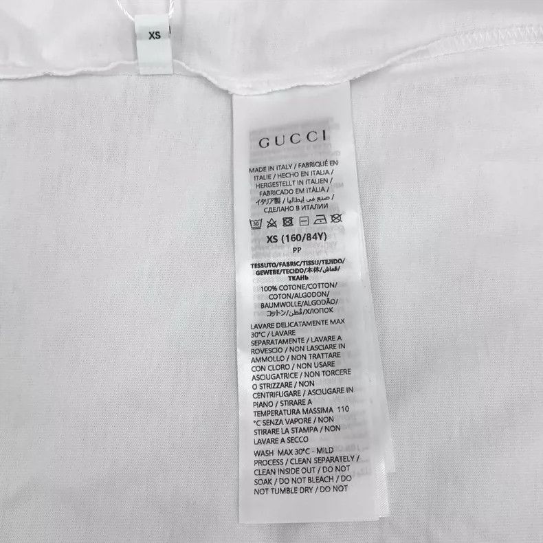 Gucci Gucci White Logo Graphic Cotton T-Shirt Size US XS / EU 42 / 0 - 7 Thumbnail