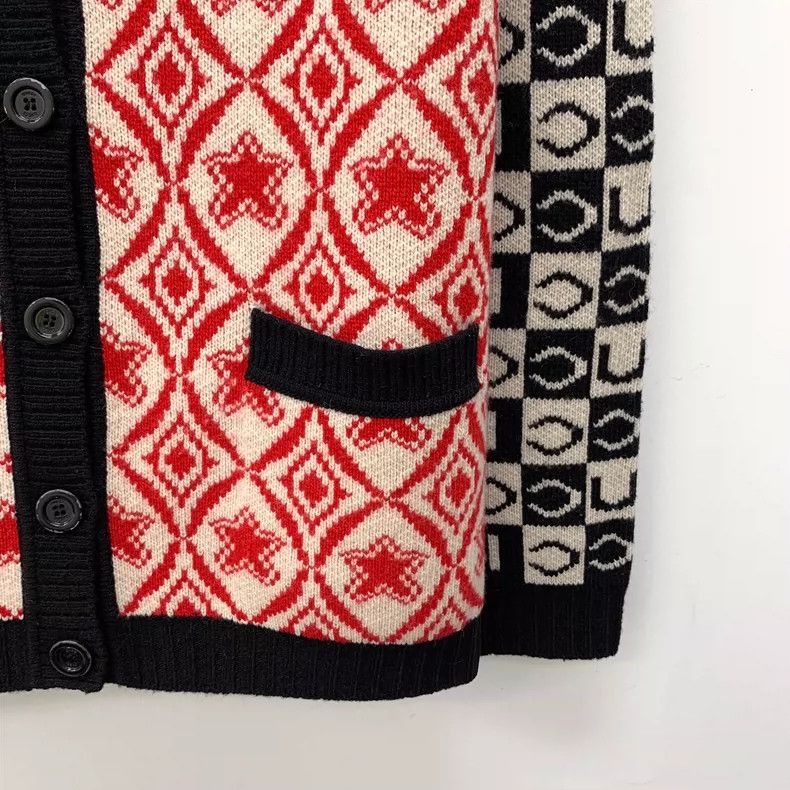 Gucci Gucci Color Block Pattern Wool Cardigan Size US S / EU 44-46 / 1 - 4 Thumbnail