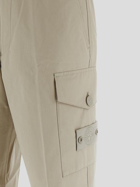Stone Island STONE ISLAND Men Straight Pants 3100008 S00F1V0090 Beige Size US 30 / EU 46 - 3 Thumbnail