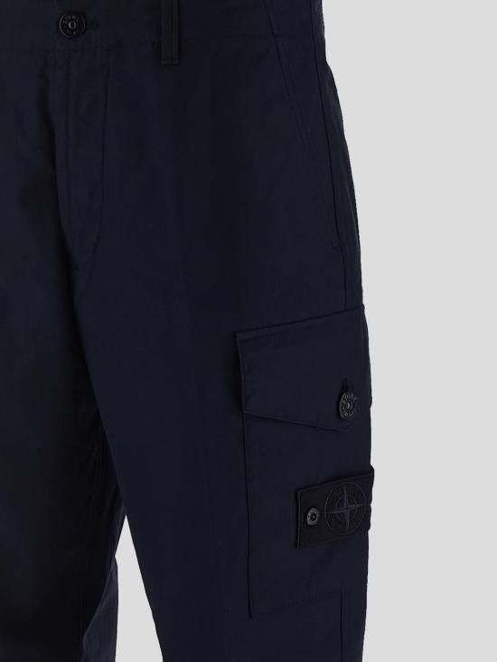 Stone Island STONE ISLAND Men Straight Pants 3100008 S00F1V0020 Blue Size US 32 / EU 48 - 3 Thumbnail