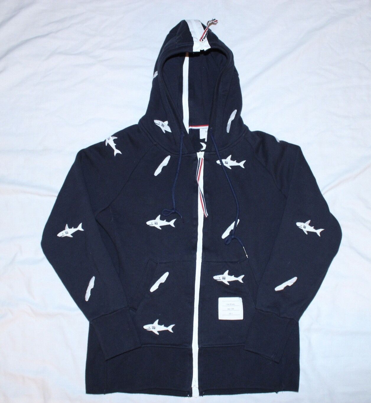 Thom browne shark hoodie new arrivals