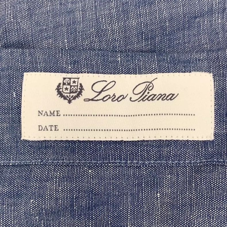 Loro Piana Loro Piana Blue Short Sleeve Button-Up Shirt Size US M / EU 48-50 / 2 - 6 Thumbnail