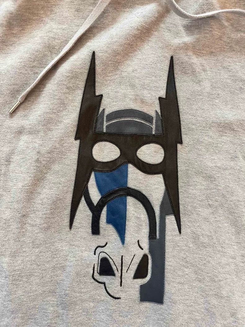 Hermes Hermes Gray Hooded Sweatshirt with Horse Print Size US XL / EU 56 / 4 - 3 Thumbnail