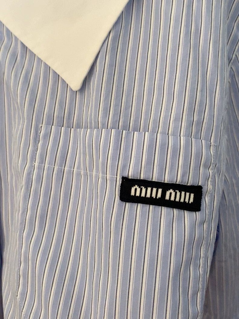 Miu Miu Cropped Long Sleeve Miu Miu Shirt Size US M / EU 48-50 / 2 - 3 Thumbnail