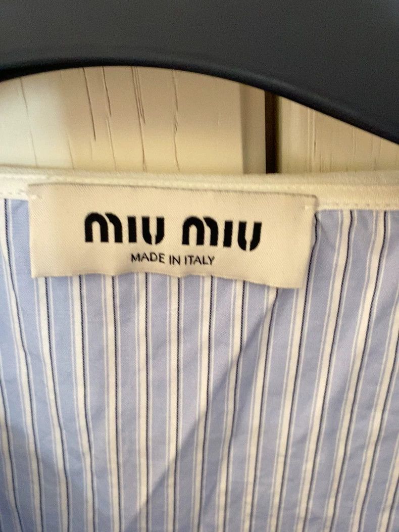 Miu Miu Cropped Long Sleeve Miu Miu Shirt Size US M / EU 48-50 / 2 - 2 Thumbnail