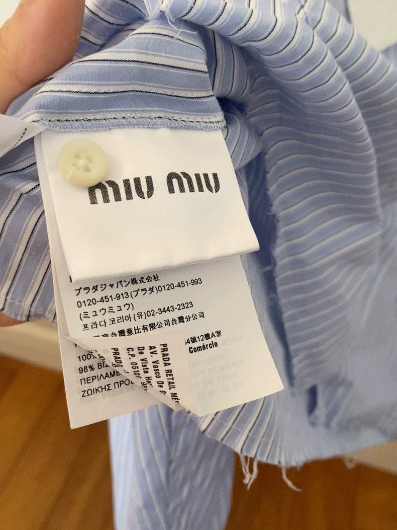 Miu Miu Cropped Long Sleeve Miu Miu Shirt Size US M / EU 48-50 / 2 - 5 Thumbnail