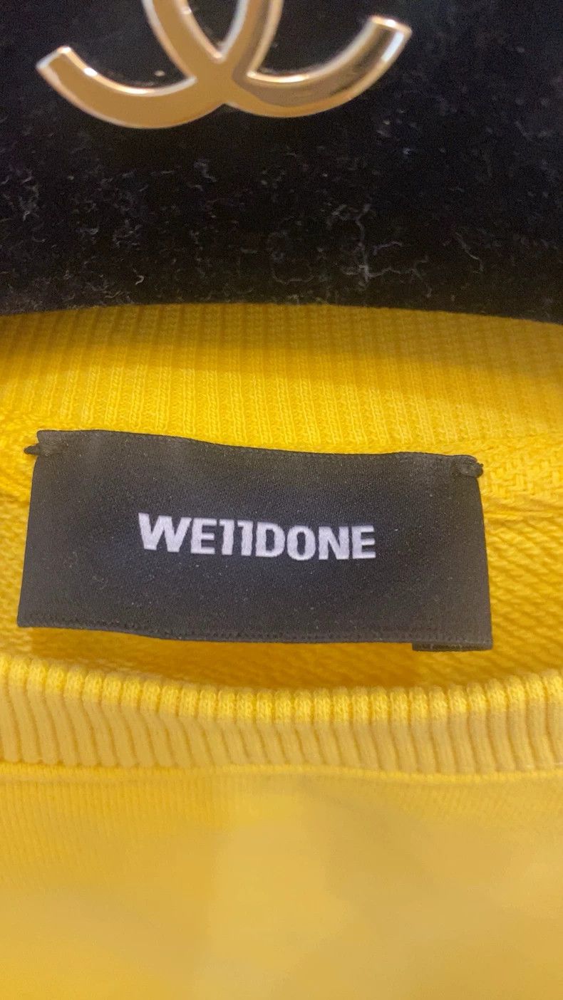 WE11DONE We11done Yellow Loose Fit Sweatshirt Size US M / EU 48-50 / 2 - 2 Thumbnail