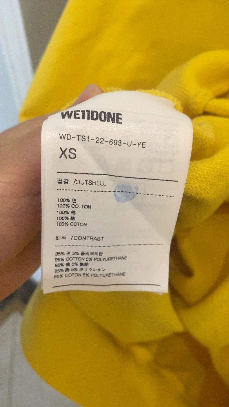 WE11DONE We11done Yellow Loose Fit Sweatshirt Size US M / EU 48-50 / 2 - 5 Thumbnail