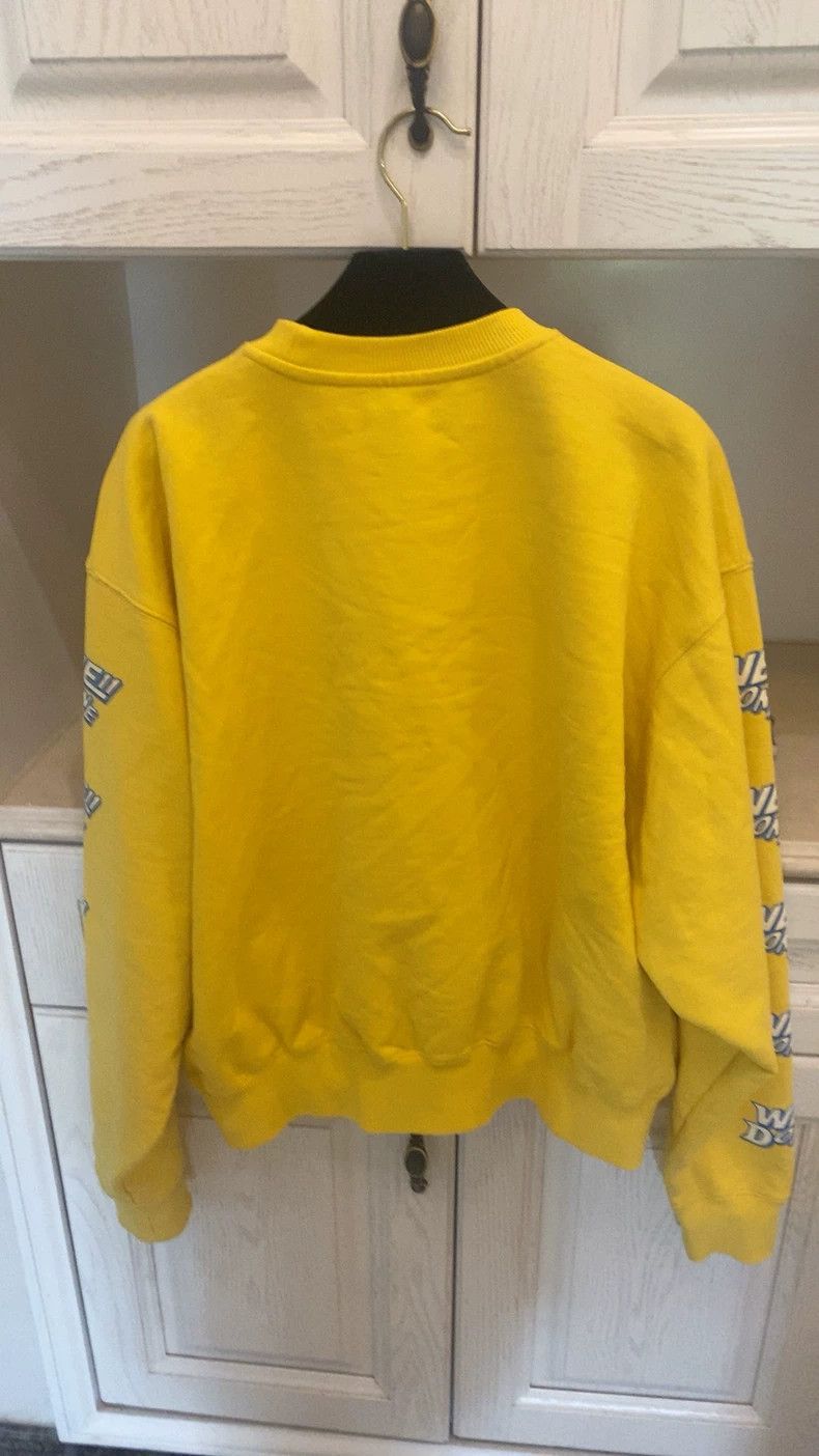 WE11DONE We11done Yellow Loose Fit Sweatshirt Size US M / EU 48-50 / 2 - 4 Thumbnail