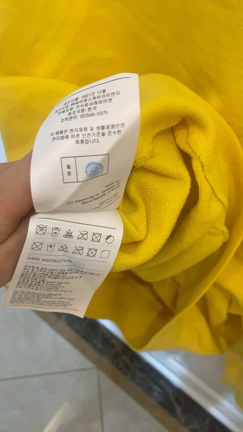 WE11DONE We11done Yellow Loose Fit Sweatshirt Size US M / EU 48-50 / 2 - 6 Thumbnail