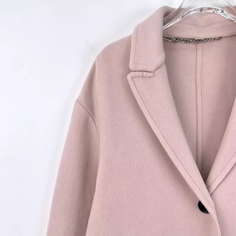 Burberry Burberry Pink Wool Single-Breasted Coat Size US XS / EU 42 / 0 - 3 Thumbnail