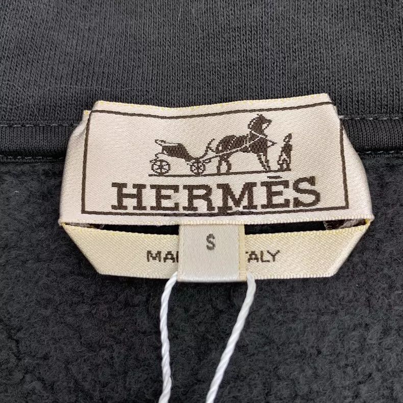 Hermes Hermes Cotton Short Sleeve Polo Shirt in Dark Gray Size US S / EU 44-46 / 1 - 5 Thumbnail