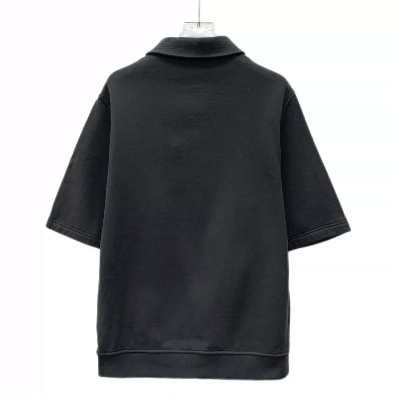 Hermes Hermes Cotton Short Sleeve Polo Shirt in Dark Gray Size US S / EU 44-46 / 1 - 2 Thumbnail