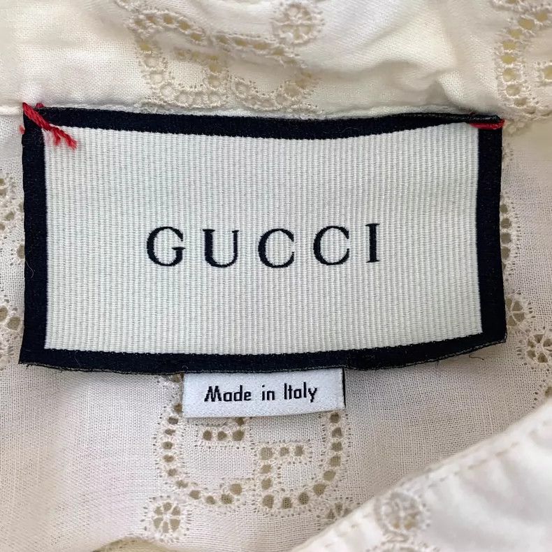 Gucci Gucci Beige Logo Long Sleeve Dress Size US S / EU 44-46 / 1 - 6 Thumbnail