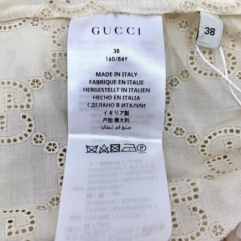 Gucci Gucci Beige Logo Long Sleeve Dress Size US S / EU 44-46 / 1 - 7 Thumbnail