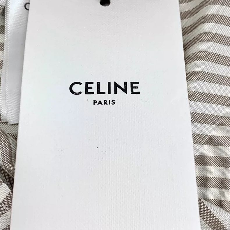 Celine Celine Striped Silk Long Sleeve Button-Up Shirt Size US XS / EU 42 / 0 - 8 Thumbnail