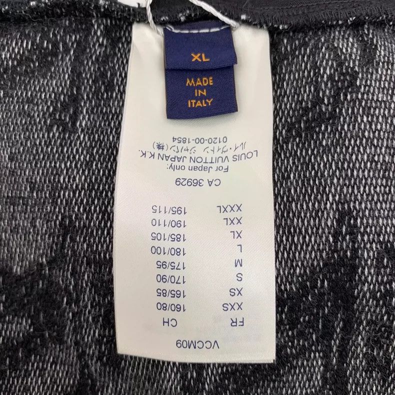 Louis Vuitton Louis Vuitton Black Logo Knit Zip Jacket Size US XL / EU 56 / 4 - 6 Thumbnail