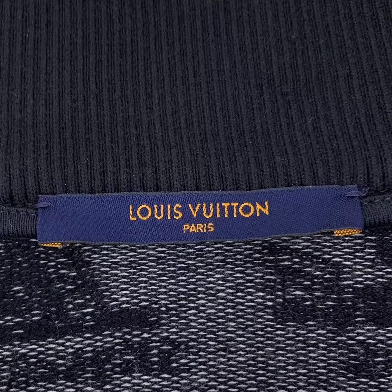 Louis Vuitton Louis Vuitton Black Logo Knit Zip Jacket Size US XL / EU 56 / 4 - 5 Thumbnail