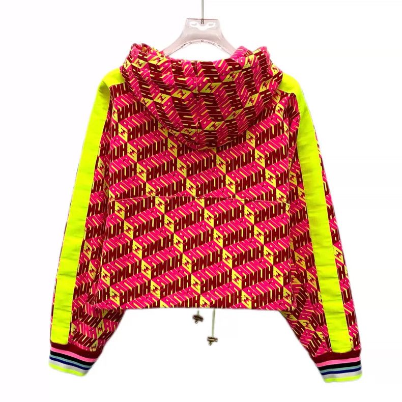 Fendi Fendi Colorful Logo Hooded Sweatshirt Size US S / EU 44-46 / 1 - 2 Thumbnail