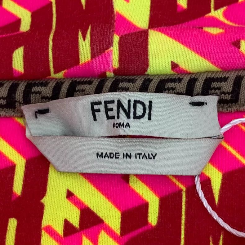 Fendi Fendi Colorful Logo Hooded Sweatshirt Size US S / EU 44-46 / 1 - 5 Thumbnail