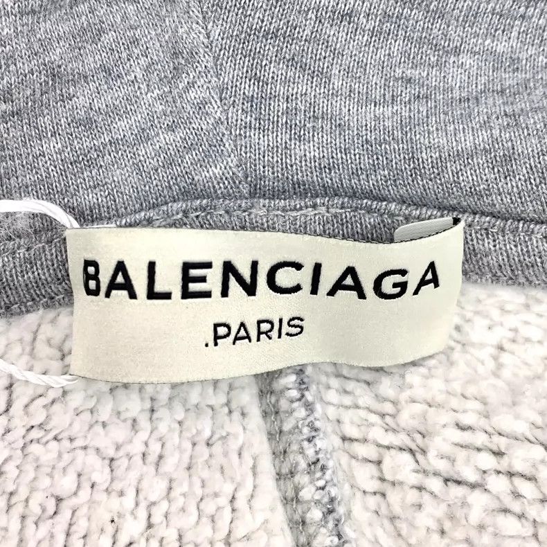 Balenciaga Gray Cotton Hooded Zip Sweatshirt Jacket Size US S / EU 44-46 / 1 - 6 Thumbnail